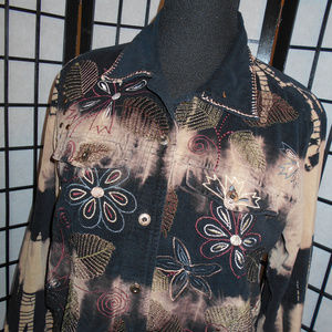 Gorgeous Embroidered Button Down Jacket